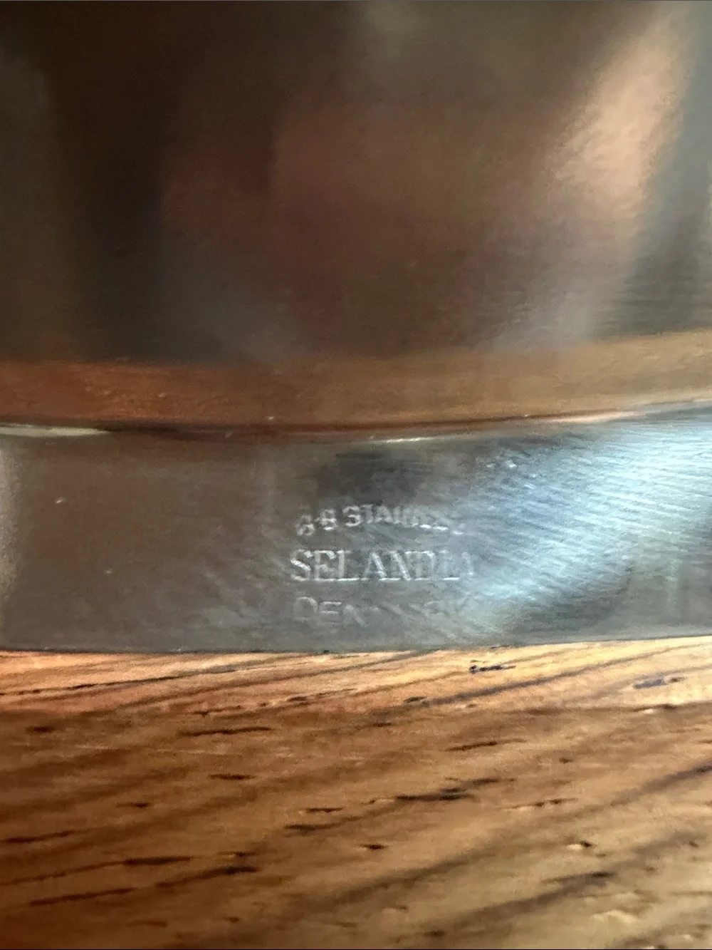 VTG Selandia Denmark 18/8 Stainless Steel with Teak wood handles